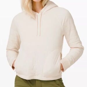 Lululemon Dynamic Movement Women's Sweatshirt puffer Hoodie Small White - sz 4